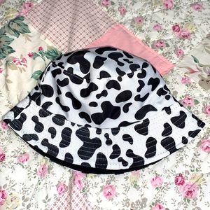 cow print bucket hat